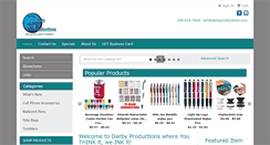 Desktop Screenshot of darbyproductions.com