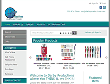 Tablet Screenshot of darbyproductions.com